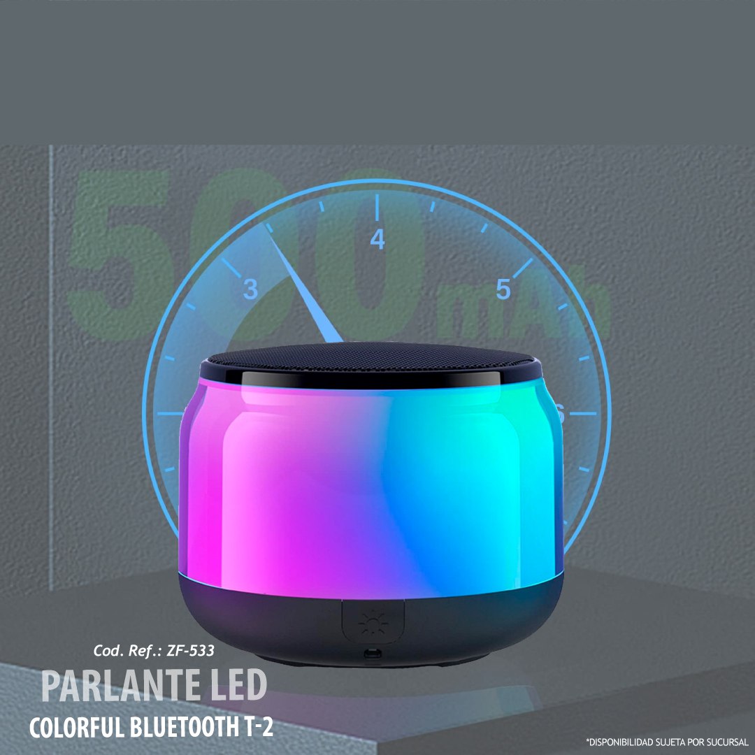 parlante bluetooth full color LED